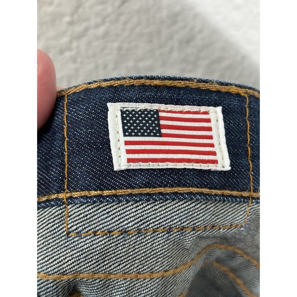 True Religion Jeans‎ Size 24 Denim Brianna Cotton Blue Low Rise Distressed - Picture 16 of 16